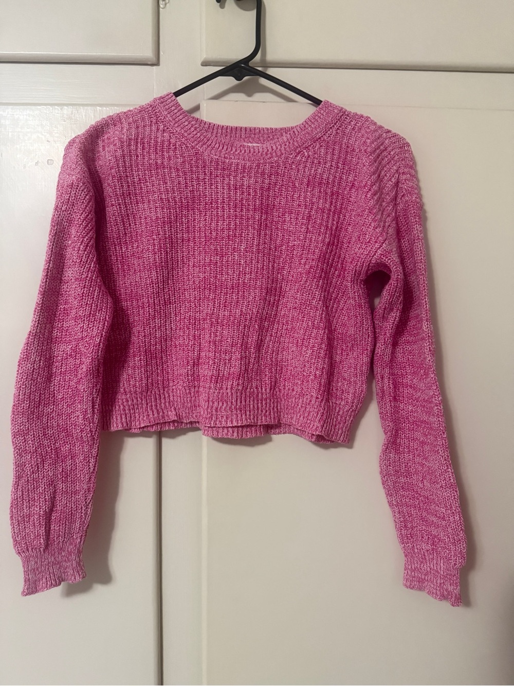 Cat & Jack Cozy Pink Knit Crewneck Sweater